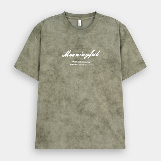 ARMY GREEN MEANINGFULL ARTISAN SERIES TEE