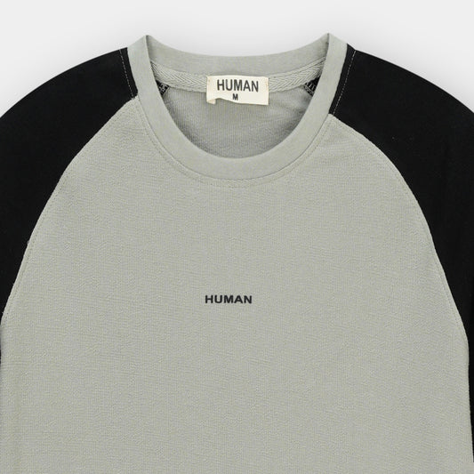 MINT CONTRAST RAGLAN TEXTURE TEE