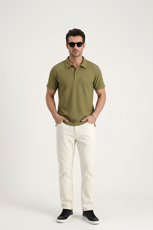 VINTAGE GOLD MATRIX TEXTURE POLO