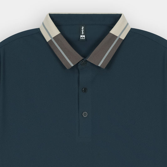 NAVY MONARCH COLLAR POLO
