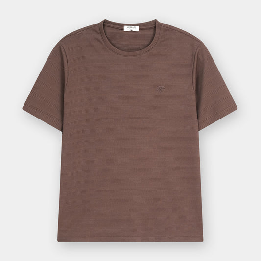 BROWN MICRO WAFFLE TRACKSUIT