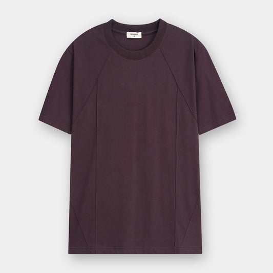 OXBLOOD MODULAR COTTON TEE