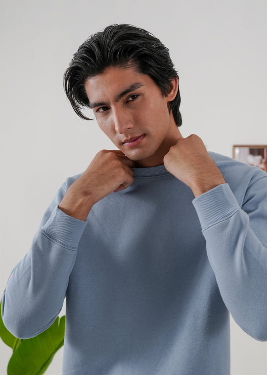 PURE COMFORT COTTON FLEECE STEEL BLUE TRACKSUIT