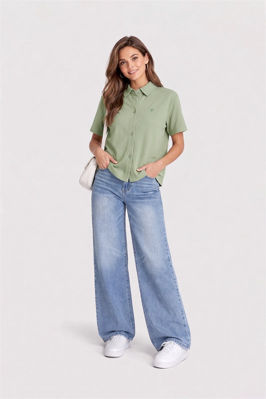 ELM TEXTURE BOXY FIT SHIRT