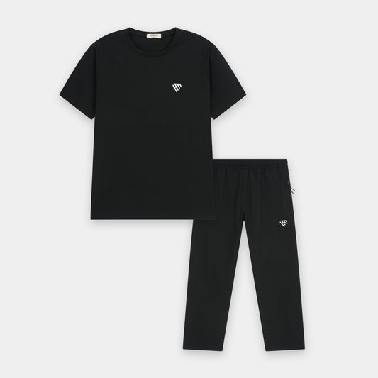 BLACK AEROMESH TRACKSUIT