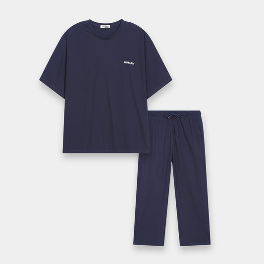 PREMIUM NAVY COTTON LYCRA TRACKSUIT