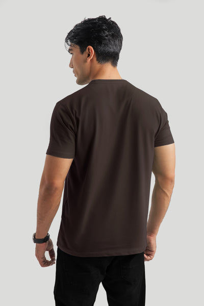 CHOCOLATE BROWN TEE