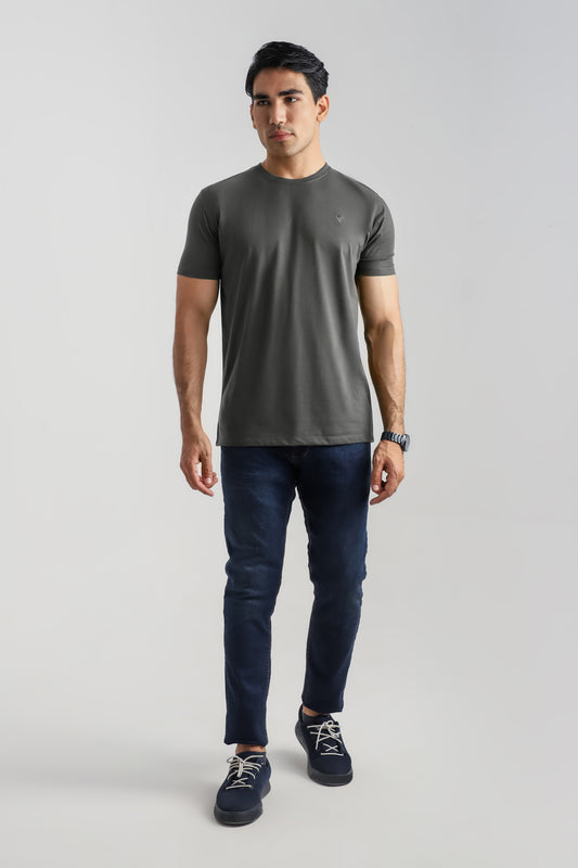 DARK GREY TEE