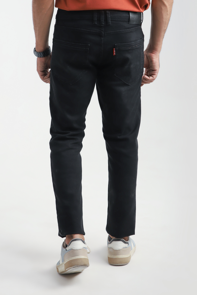 BLACK COMFORT FIT JEANS