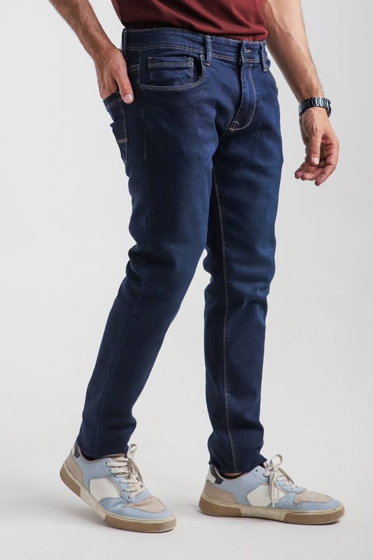 DARK BLUE RELAXED FIT DENIM