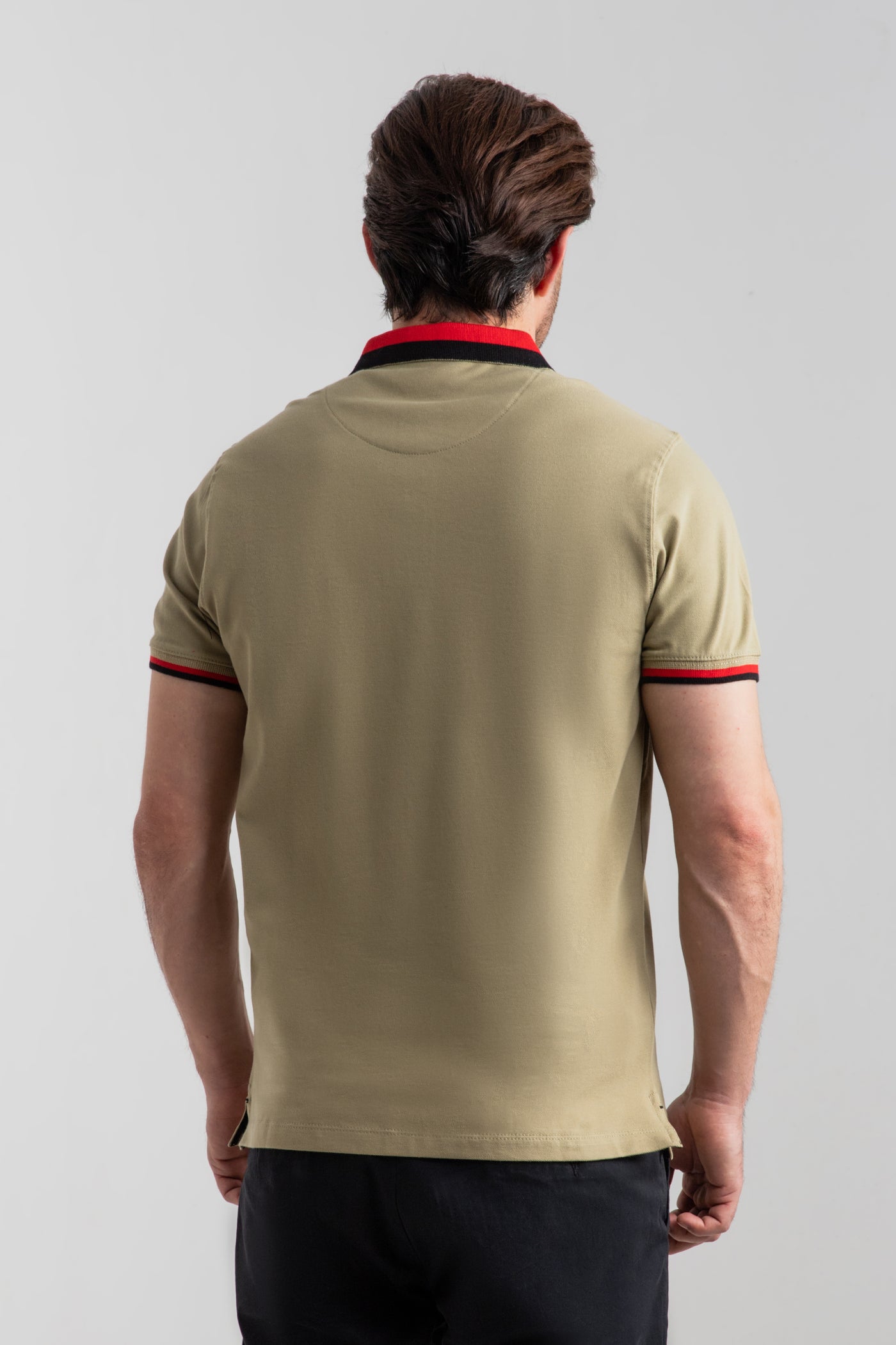 FAWN CONTRAST COLLAR POLO