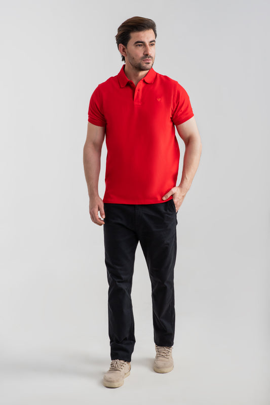 RED BASIC POLO