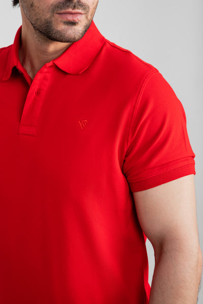 RED BASIC POLO