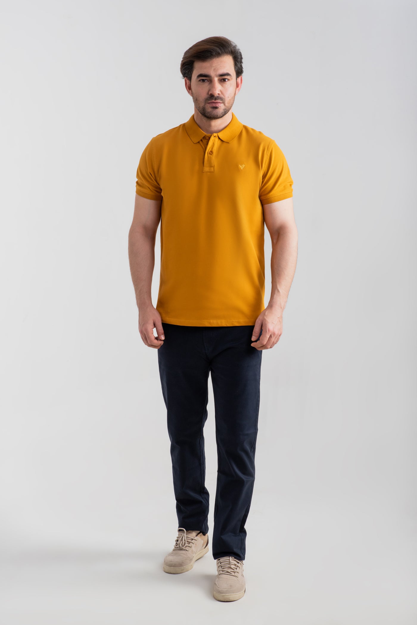 MUSTARD BASIC POLO