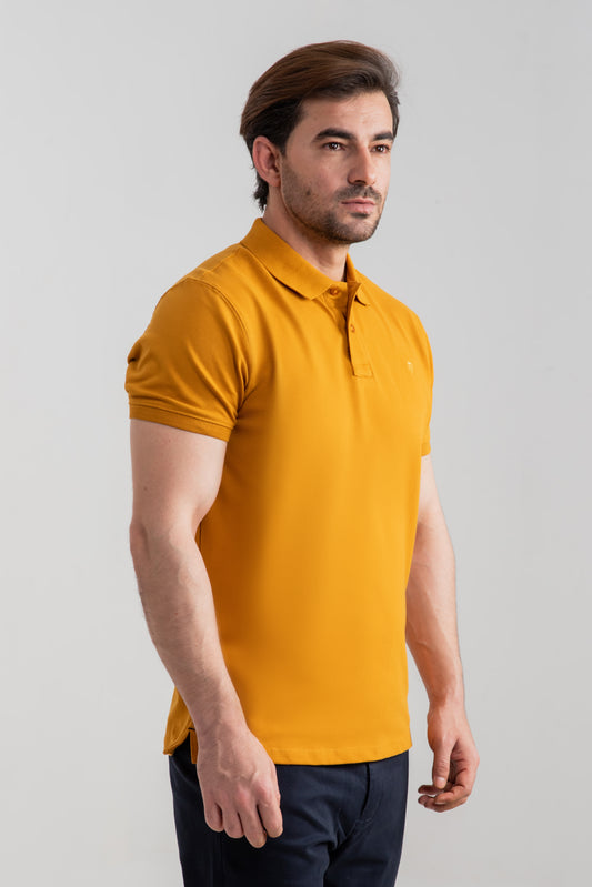 MUSTARD BASIC POLO