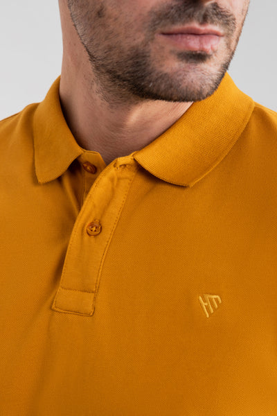 MUSTARD BASIC POLO