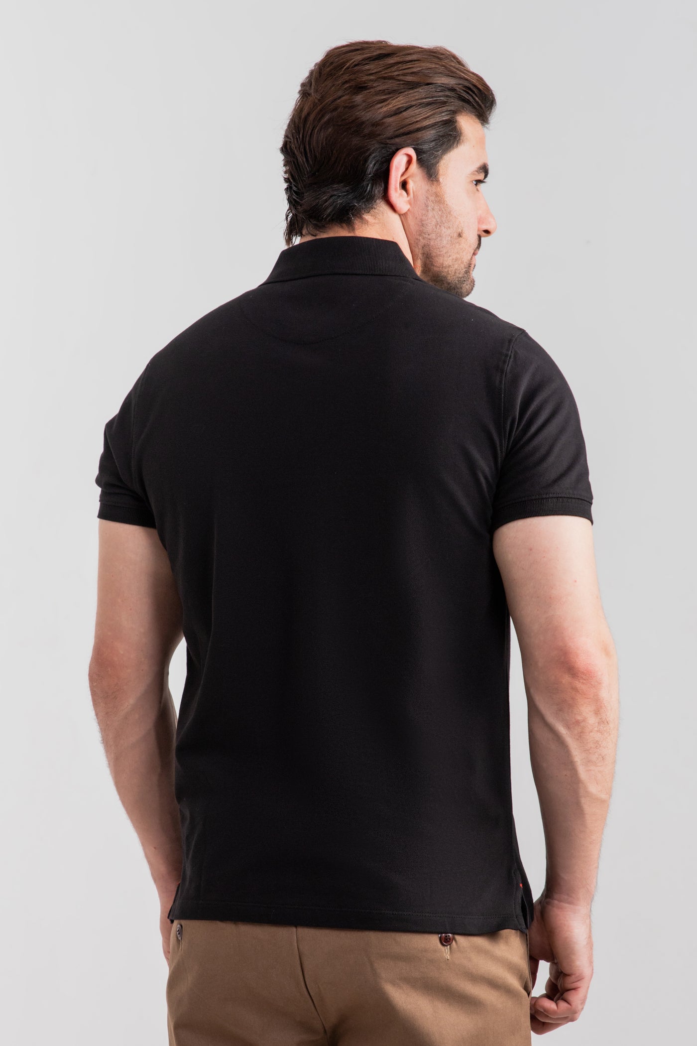 BLACK BASIC POLO