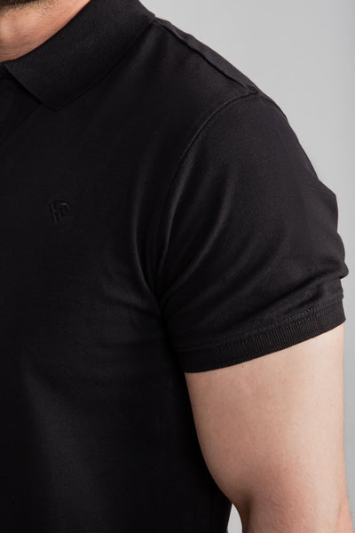 BLACK BASIC POLO