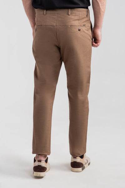 BROWN STRETCH CHINO PANTS