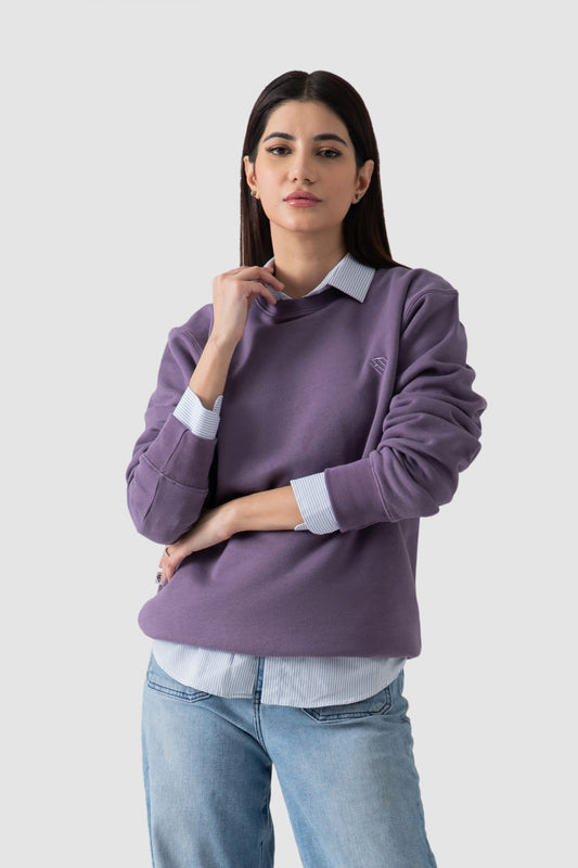 WOMEN ASH LAVENDER SWEATSHIRT