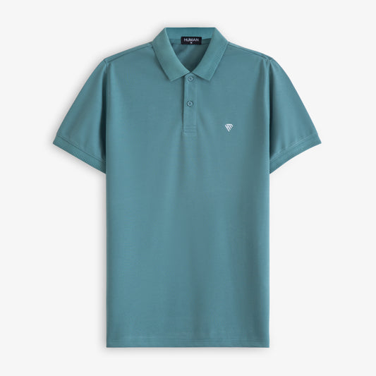 WOMEN SEA GREEN BASIC POLO