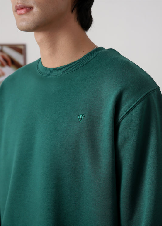 PURE COMFORT COTTON FLEECE FOREST GREEN TRACKSUIT