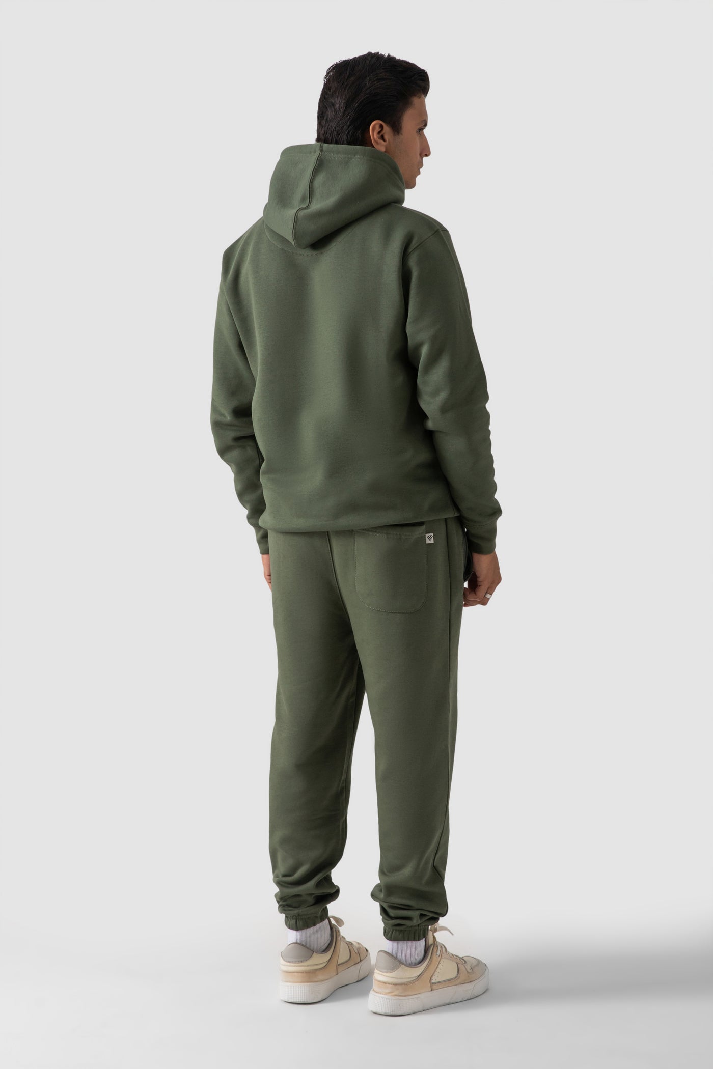 PULLOVER HOODIE-OLIVE GREEN