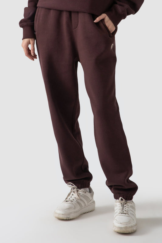 WOMEN JOGGER PANTS-CHOCOLATE BROWN