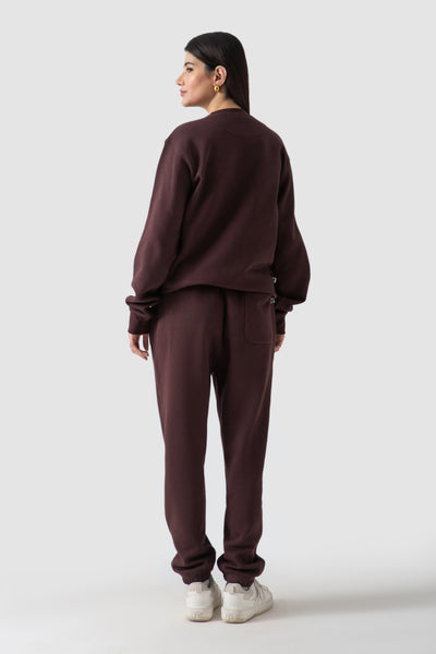 JOGGER PANTS-CHOCOLATE BROWN