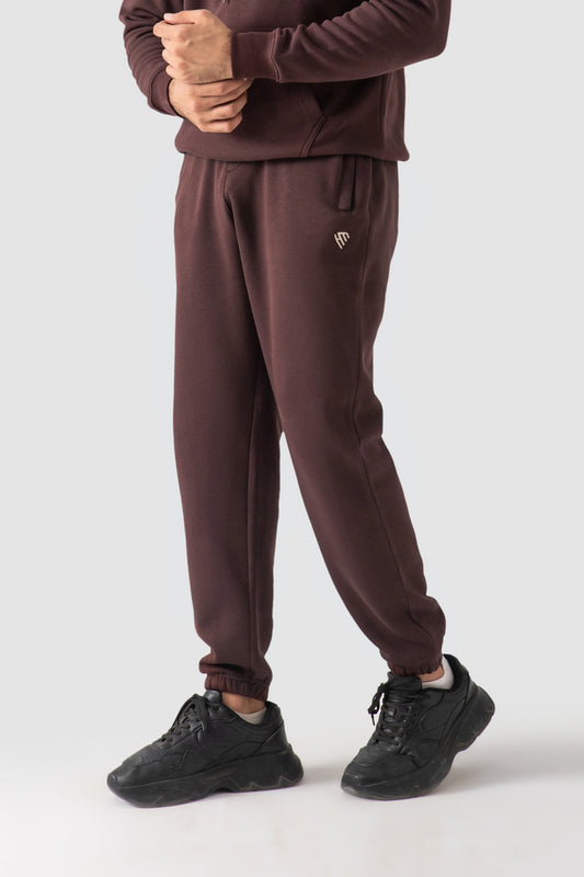 JOGGER PANTS-CHOCOLATE BROWN