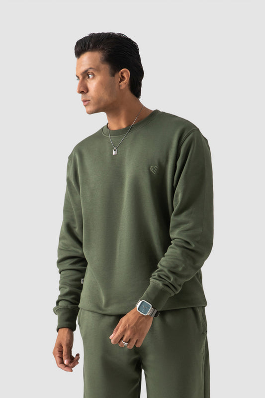 OLIVE GREEN SWEATSHIRT