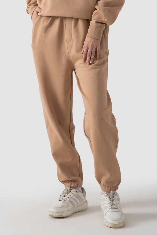 WOMEN JOGGER PANTS-CAMEL