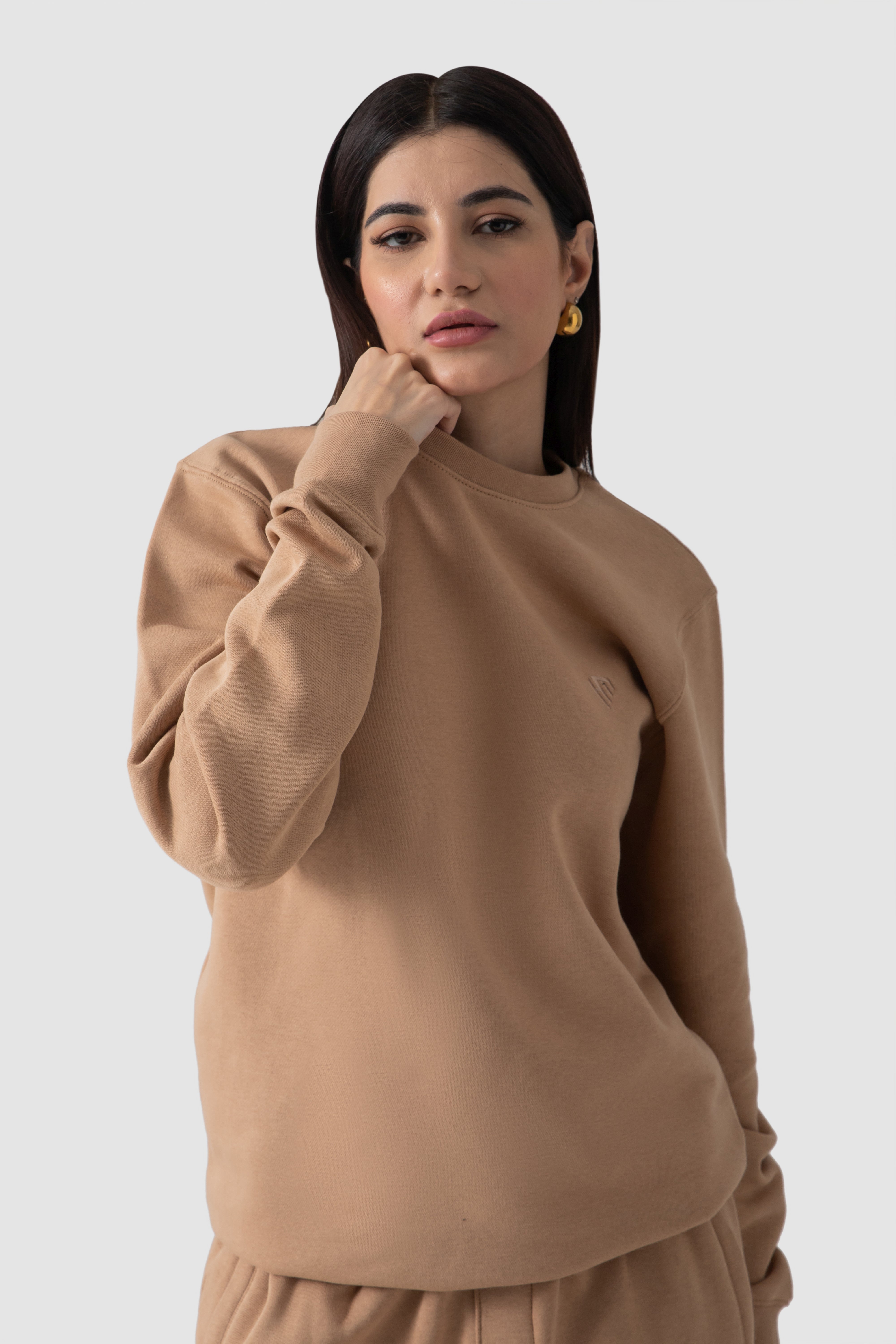 Camel sweatshirt womens hotsell