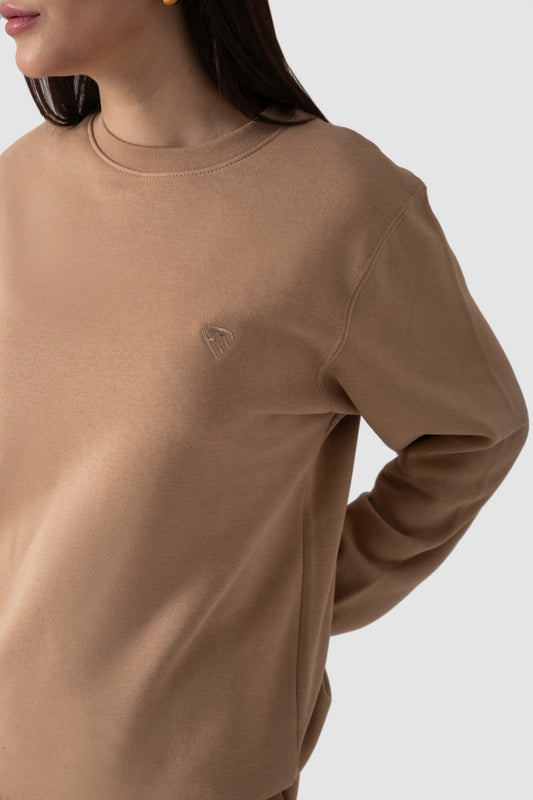 WOMEN CAMEL SWEATSHIRT