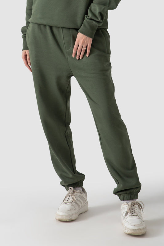 WOMEN JOGGER PANTS-OLIVE GREEN