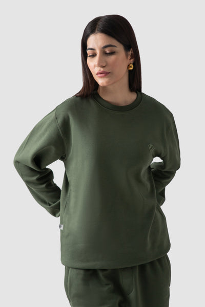 OLIVE GREEN SWEATSHIRT