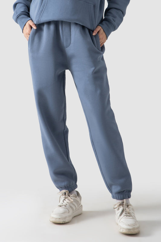 WOMEN JOGGER PANTS-STEEL BLUE