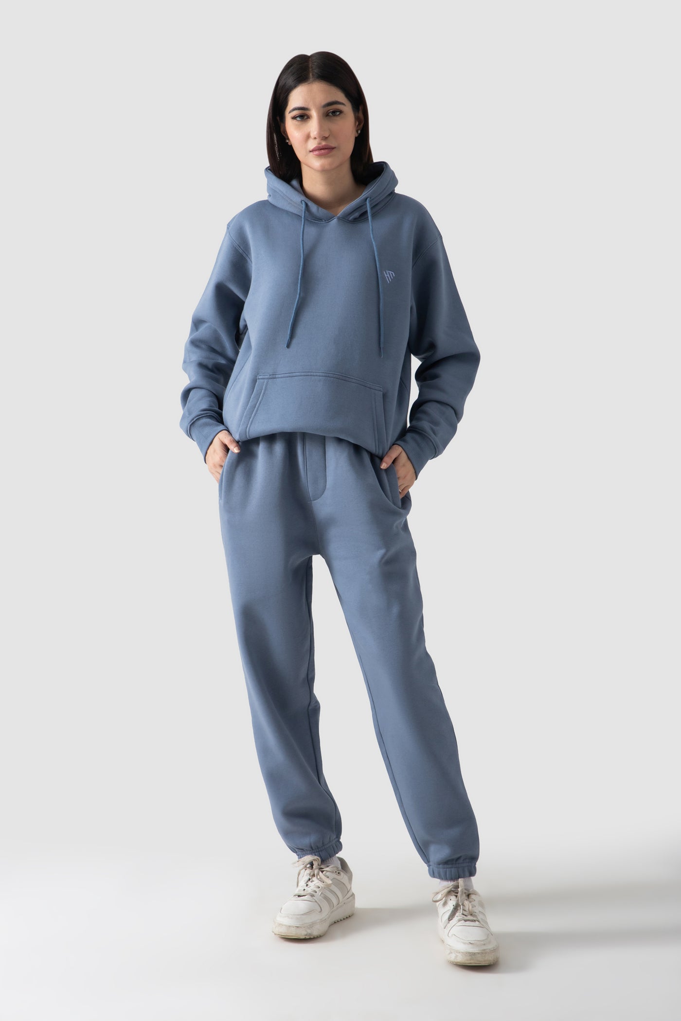 STEEL BLUE FLEECE CO-ORD SET