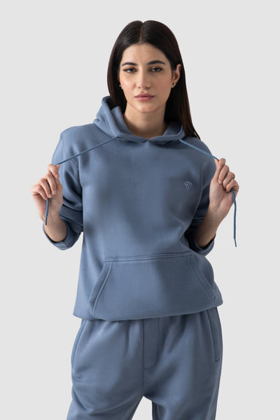 STEEL BLUE FLEECE CO-ORD SET