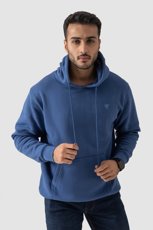 PULLOVER HOODIE - DENIM BLUE