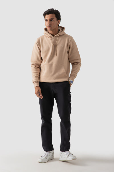 PULLOVER HOODIE-CAMEL