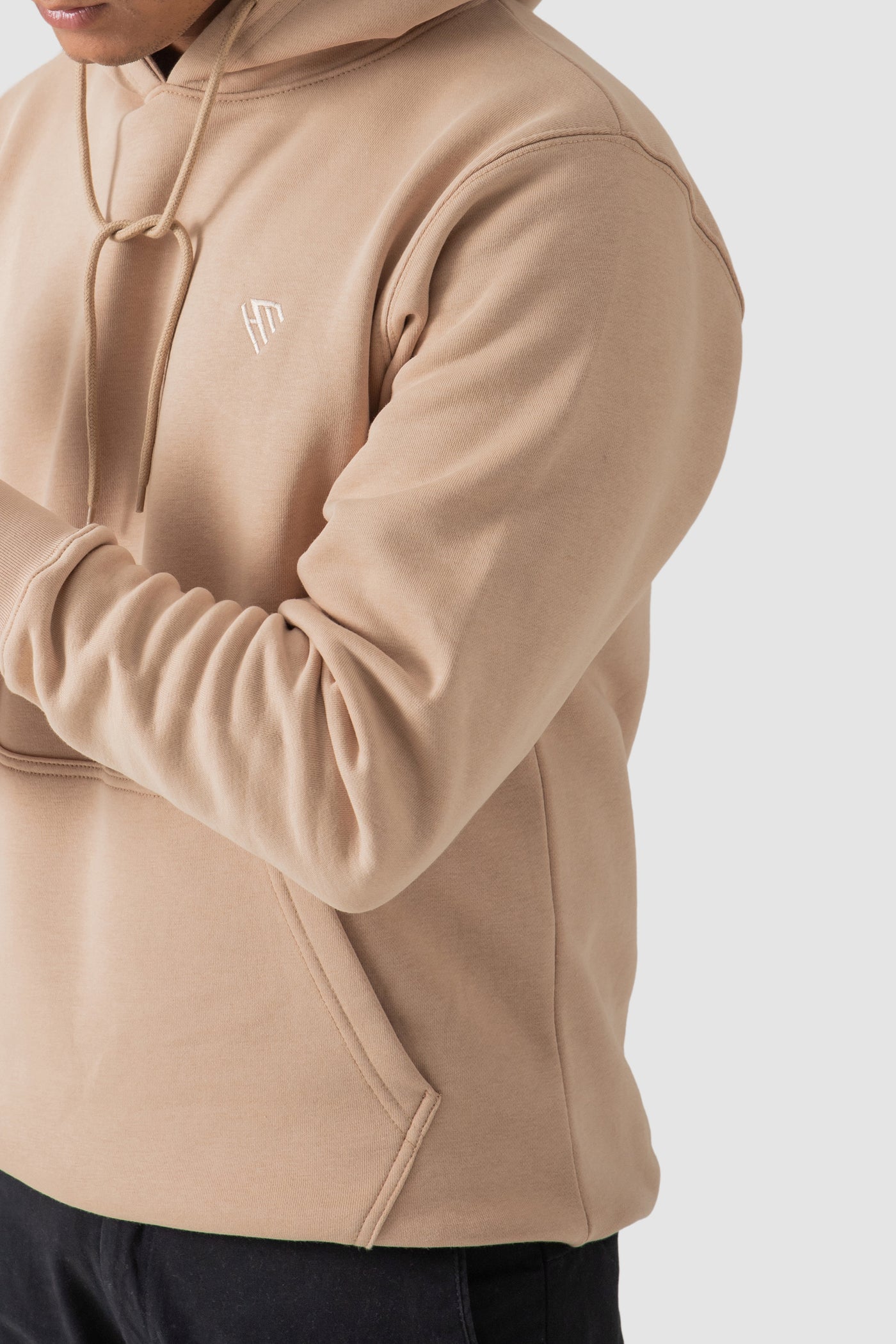 PULLOVER HOODIE-CAMEL