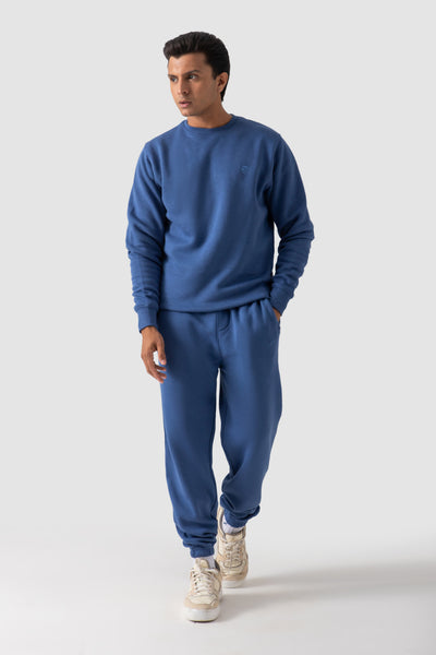 JOGGER PANTS-DENIM BLUE