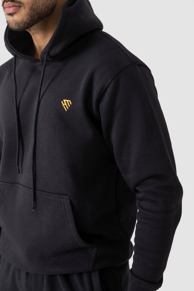 PULLOVER HOODIE-BLACK